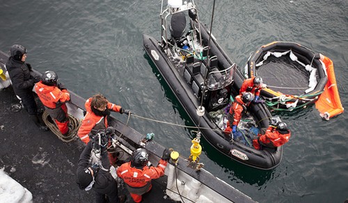 Berserk liferaft recovered - photo from Sea Shepherd ©  SW